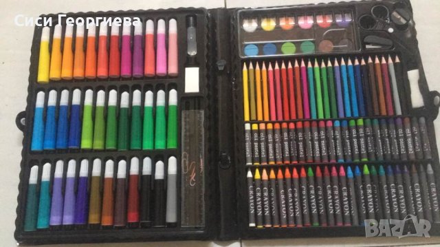 💥Комплект за рисуване🎨 от 150 части💥, снимка 2 - Ученически пособия, канцеларски материали - 41927405