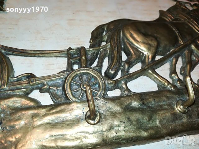 ОРАН-ЗАКАЧАЛКА МЕД/МЕСИНГ-27Х12СМ 2603222048, снимка 6 - Антикварни и старинни предмети - 36240748