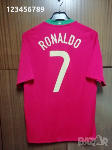 Portugal Ronaldo Nike 2008 2009 оригинална тениска фланелка Португалия екип Роналдо