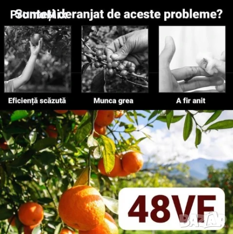 Акумулаторна лозарска ножица Градинска ножица Лозарска ножица на батерия, снимка 3 - Градинска техника - 51285424