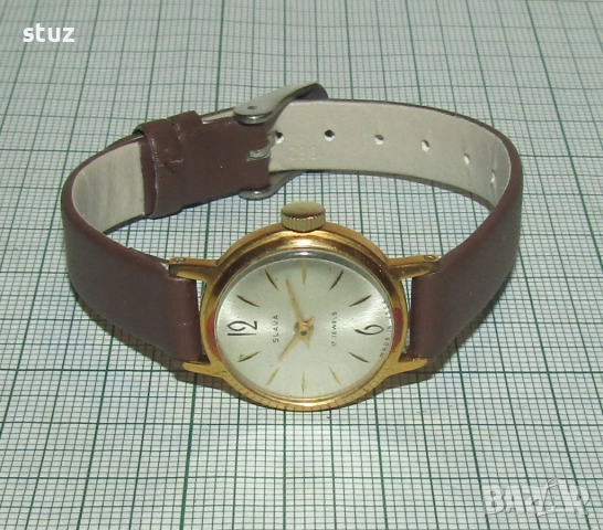 Дамски часовник Слава, позлатен AU20. 