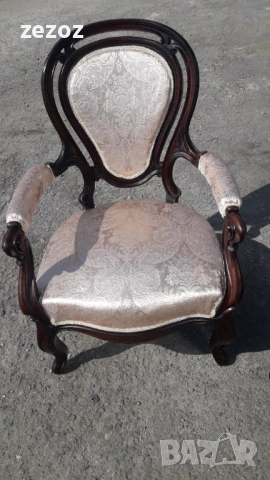 Кресла антикварни-махагон 2бр., снимка 5 - Дивани и мека мебел - 53562167