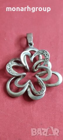Сребърна висулка , снимка 4 - Колиета, медальони, синджири - 48045558