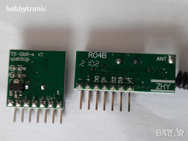 Приемник и предавател 433MHz code learning , снимка 2 - Друга електроника - 36216379