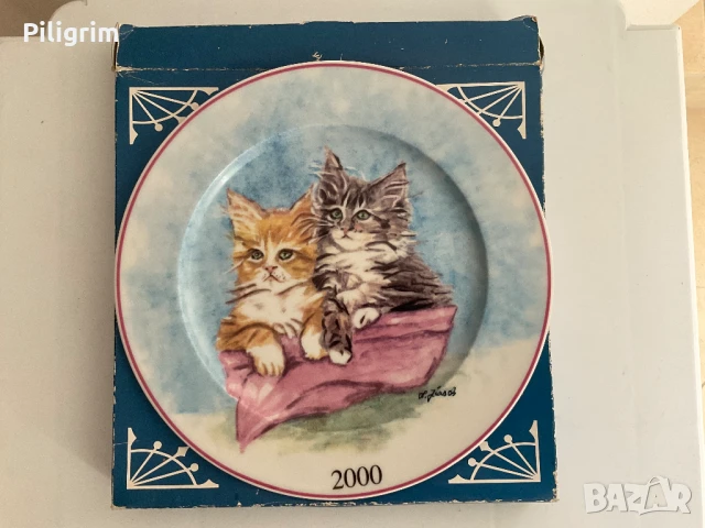 Колекционерска чиния «Котки», Германия. 