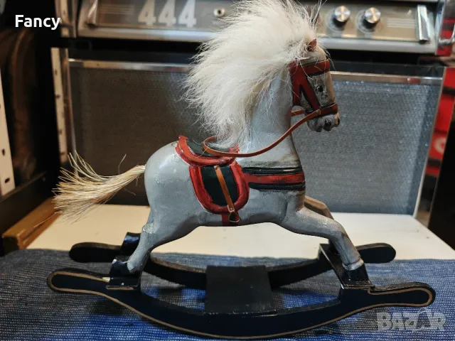 Дървено конче-люлка , снимка 3 - Антикварни и старинни предмети - 49425080