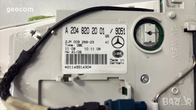 Mercedes плафон W204/X204/W212 (A 204 820 20 01), снимка 8 - Части - 50894853