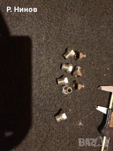 фитинги неръждавейка на 1/2"  нипел мъжко/женско, снимка 1