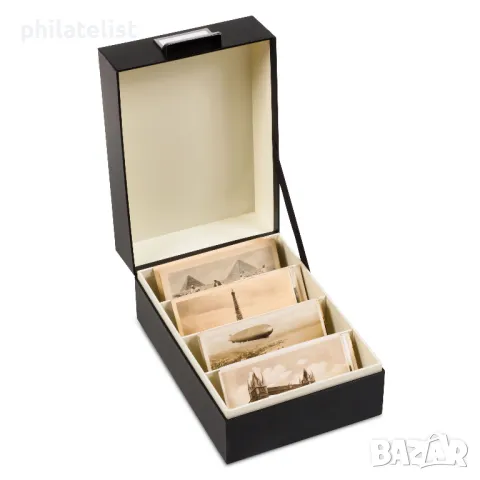 Кутия Leuchtturm LOGIK C6 , черна, снимка 3 - Филателия - 48293458