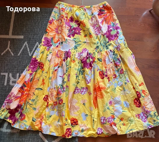 Многоцветна пола H&M, дълга