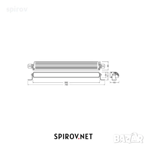 LED бар OSRAM LEDriving FX750-CB SM GEN 2 12/24V 5990lm 6000K, снимка 2 - Части - 55734320