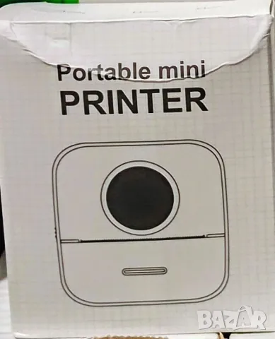Мини принтер за печат+ 5ленти стикери, снимка 2 - Принтери, копири, скенери - 49751993