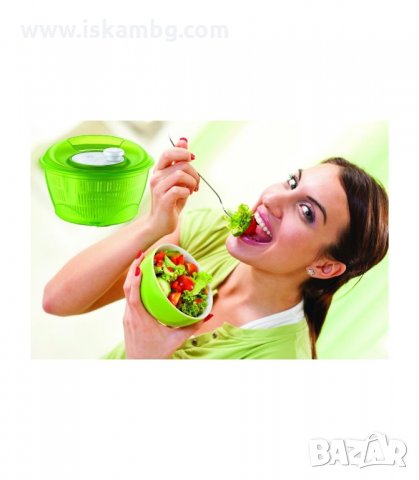 УРЕД ЗА ИЗМИВАНЕ И ОТЦЕЖДАНЕ НА ЗЕЛЕНА САЛАТА И ЛИСТНИ ЗЕЛЕНЧУЦИ - код 1905, снимка 8 - Аксесоари за кухня - 33975433