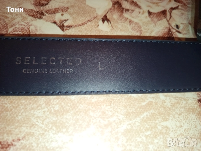 SELECTED MENSWEAR Нов Мъжки Колан Изцяло от Естествена Кожа с Етикет 120см, снимка 15 - Колани - 52675791