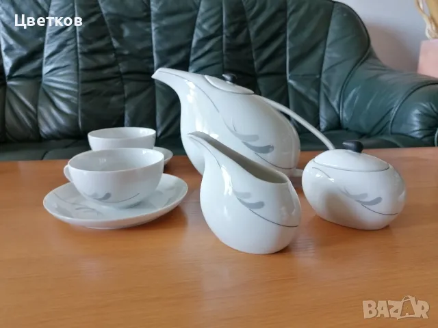 Сервиз за чай за 12 човека "Scherzer Bavaria", снимка 4 - Антикварни и старинни предмети - 49617428