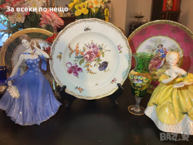 Meissen Germany  забележително плато с производство от 19 век Код P1944, снимка 15 - Други ценни предмети - 53731978