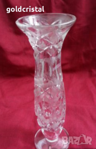 кристална ваза , снимка 5 - Антикварни и старинни предмети - 17710279