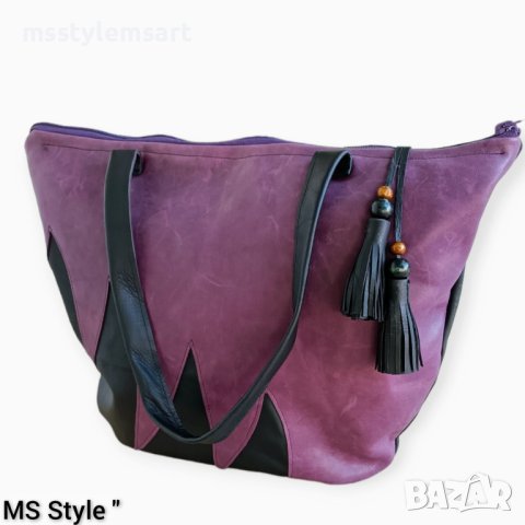 Дамска чанта от естествена кожа , снимка 4 - Чанти - 41429241