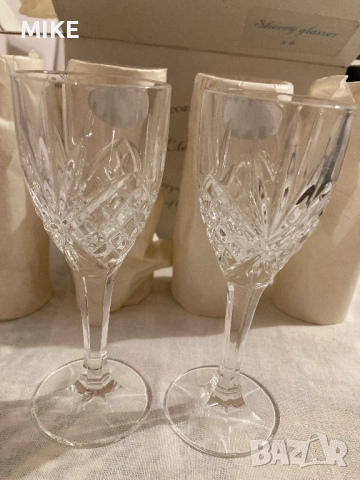 Кристални чаши за шери, снимка 4 - Чаши - 52370065