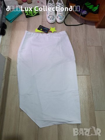 Дамска атрактивна бяла пола, снимка 2 - Поли - 40370981