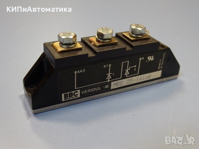 тиристорен модул BBC veridul-M ixys module thyristor MDC 25-14io8, снимка 6 - Резервни части за машини - 42539892