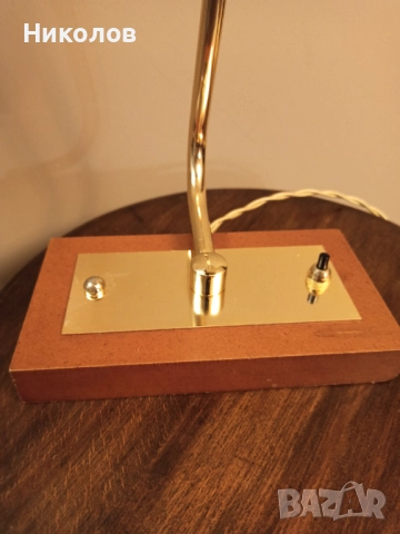 Месингова лампа за бюро, снимка 5 - Антикварни и старинни предмети - 52573341