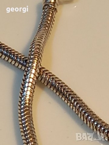 Сребърно родирано колие , снимка 6 - Колиета, медальони, синджири - 39353166