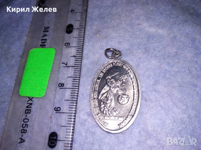 РЯДКА КАТОЛИЧЕСКА ПОСРЕБРЕНА ДВУСТРАННА ИКОНКА РЕЛИГИОЗЕН МЕДАЛЬОН 31233, снимка 8 - Колиета, медальони, синджири - 39856991