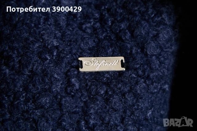 Дамска Вълнена Пелерина с Качулка Rafael - Синьо, снимка 5 - Палта, манта - 52183961