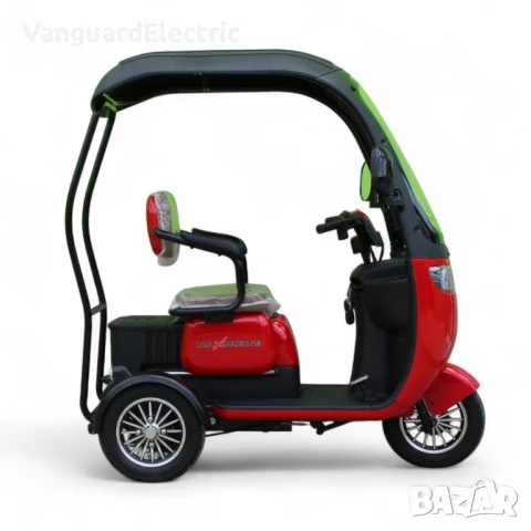 Електрическа Триколка с твърд покрив Apple X3+ 1800W - Червена, снимка 2 - Мотоциклети и мототехника - 51271728