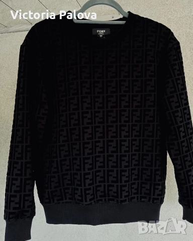 Уникален суитчър унисекс FENDI X TEAM WANG  рядка находка, снимка 2 - Суичъри - 51761293