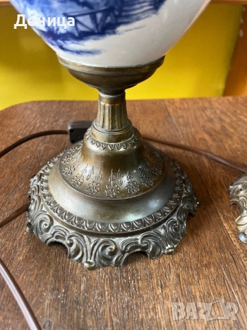  Две настолни лампи с типичен холандски пейзаж , снимка 6 - Настолни лампи - 53480634