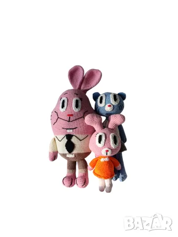 Плетени играчки - Дарвин ,Гъмбол, Анаис, Никол и г-н Ричард , снимка 2 - Плюшени играчки - 43201570