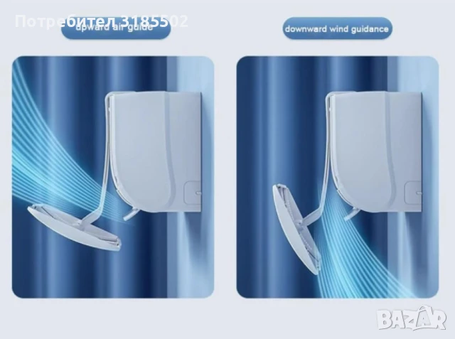 Прецизен дефлектор за климатик, Защита от директния въздушен поток, снимка 7 - Климатици - 51250929