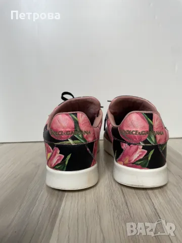 Dolce & Gabbana кожени маратонки 36 Оригинал, снимка 5 - Маратонки - 50428161