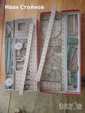 Стар дървен конструктор MATADOR , снимка 6 - Антикварни и старинни предмети - 35716000