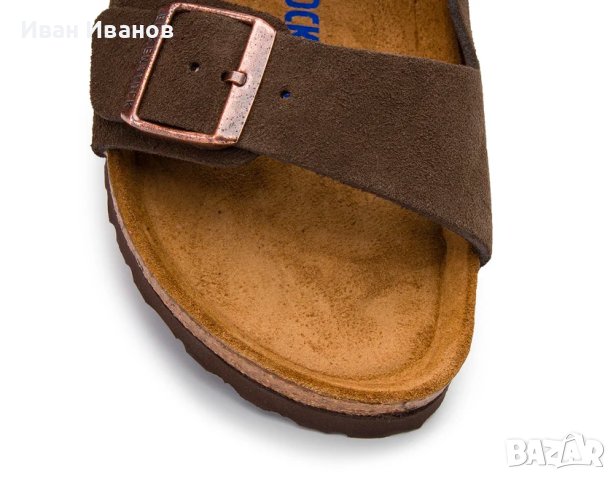чехли  BIRKENSTOCK ARIZONA (MOCHA)  номер 43,5-44, снимка 3 - Мъжки чехли - 41324590