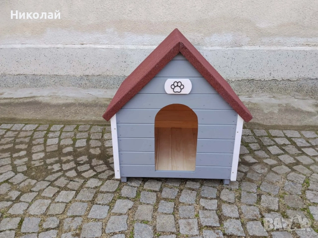 Дървена къща за кучета , средни и големи породи кучета , къща куче от дърво, кучешка къща , снимка 3 - За кучета - 53701870