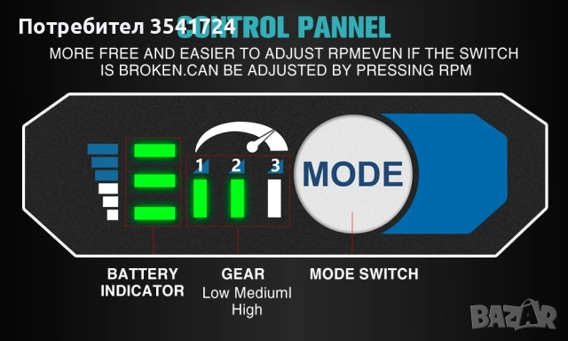 Чисто нов безчетков уред за издухване (духалка), снимка 3 - Други инструменти - 52735666