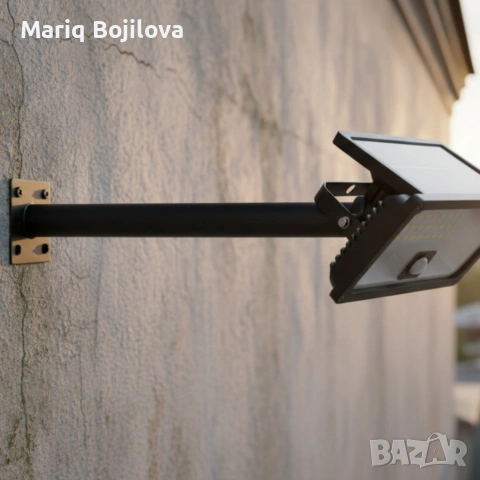 Стойка за соларно осветително тяло Φ48 × 50 см – здрава стоманена стойка за монтаж, снимка 2 - Други - 53613871