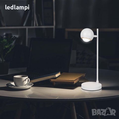 Настолна LED Лампа 6W Бяла Топло Бяла Светлина, снимка 6 - Настолни лампи - 41737530