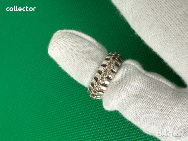 Дизайнерски сребърен пръстен с естествени камъни. №7637, снимка 7 - Пръстени - 52502579