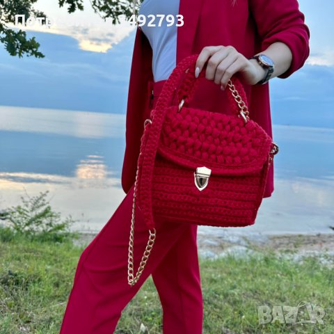 Дамски плетени чанти, снимка 3 - Чанти - 40634794