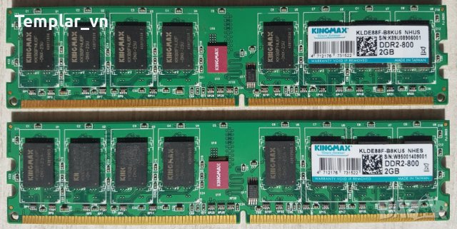 Mushkin Silverline 2x2 DDR2 800 at 1062 / KINGMAX 2x2 800 at 1014 / ultra binned ICs // OCZ GOLD 4x2, снимка 4 - RAM памет - 36964485