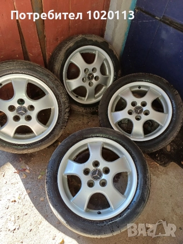 Джанти с гуми за Мерцедес 195 55 15, снимка 3 - Части - 51596972