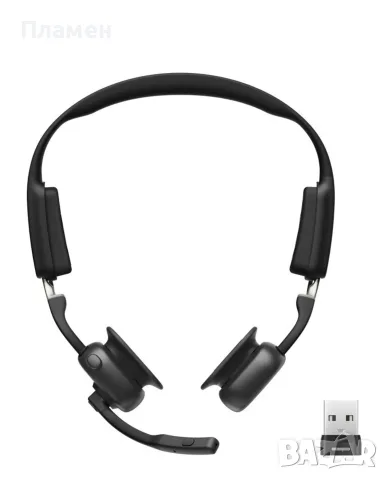 Shokz OpenMeet UC C610 – професионални безжични слушалки с отворен дизайн и костна проводимост, снимка 2 - Bluetooth слушалки - 56232082