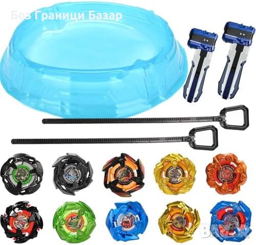 Нов Детски комплект бойни пумпала с арена и кутия за съхранение, играчки