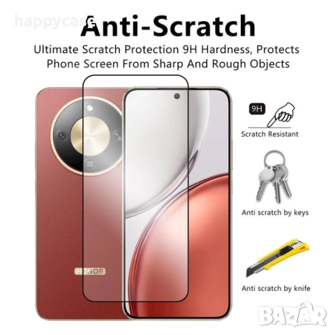 Honor Magic 8 Lite / 5D ЦЯЛО ЛЕПИЛО Стъклен протектор за цял екран, снимка 7 - Фолия, протектори - 52505483