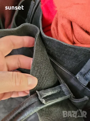 голяма черна торба, ЕСТЕСТВЕНА кожа Birger& Mikkelsen( 102£  в интернет), снимка 11 - Чанти - 48767949