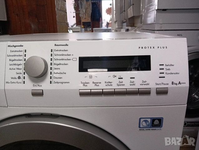 Сушилня с термопомпа АЕГ Aeg Protex Plus A+++ 8кг 2 години гаранция , снимка 5 - Сушилни - 53641108